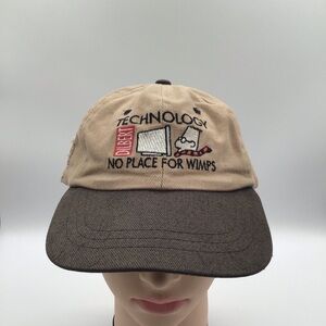 Vintage Dilbert Technology No Place For Wimps Strapback Hat Cap